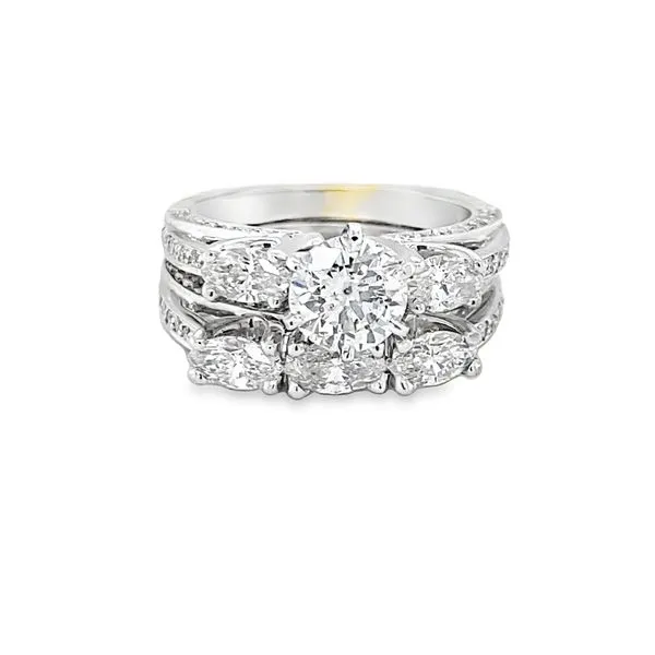 18K WG ROUND DIAMOND BRIDAL SET Hannoush Jewelers, Inc. Albany, NY