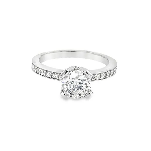 14K WG ROUND DIAMOND ENGAGMENT RING Hannoush Jewelers, Inc. Albany, NY