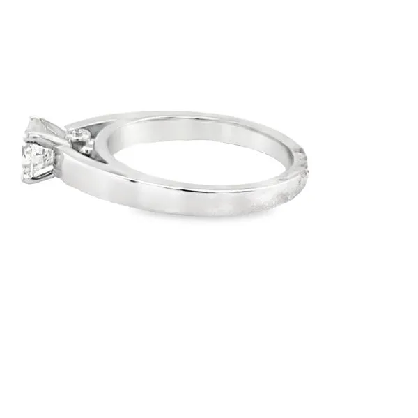 14K WG ROUND DIAMOND ENGAGMENT RING Image 2 Hannoush Jewelers, Inc. Albany, NY