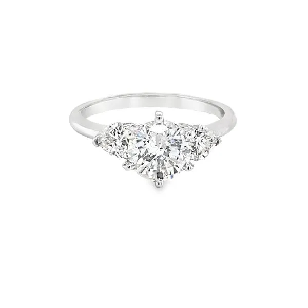 14K WG ROUND DIAMOND ENGAGMENT RING