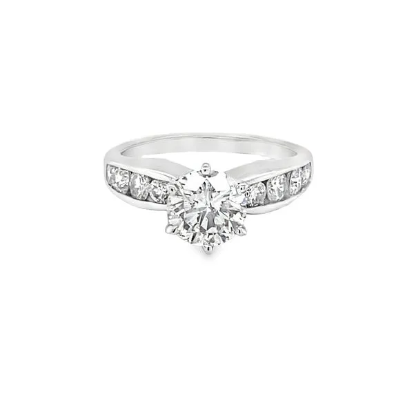 14K WG ROUND DIAMOND ENGAGMENT RING