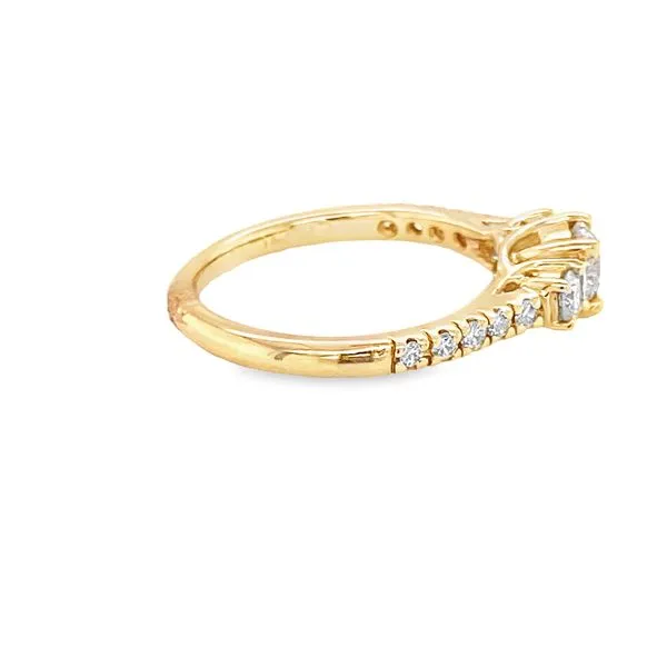 14K YG 3-STONE RING Image 3 Hannoush Jewelers, Inc. Albany, NY