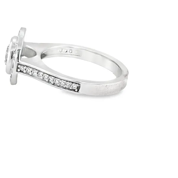 14K WG BEZEL SET ENGAGEMENT RING