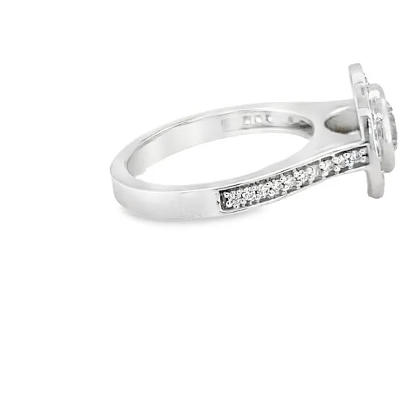 14K WG BEZEL SET ENGAGEMENT RING