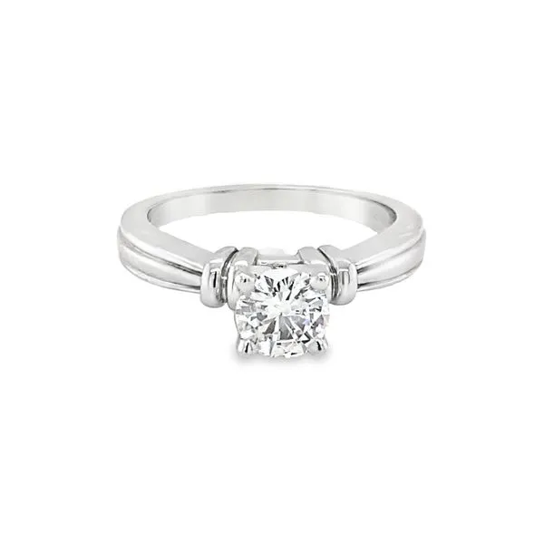 14K WG ROUND DIAMOND ENGAGEMENT RING