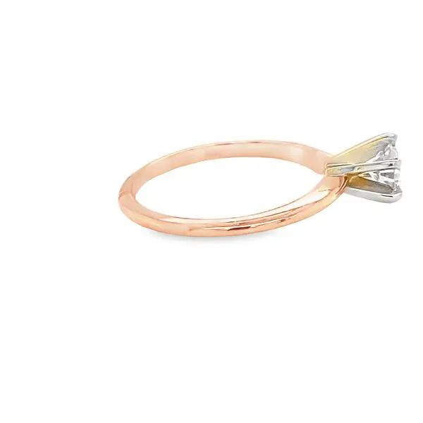 14K RG SOLITAIRE ENGAGEMENT RING