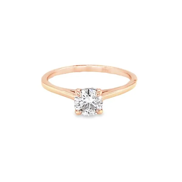 14K RG SOLITAIRE ENGAGEMENT RING