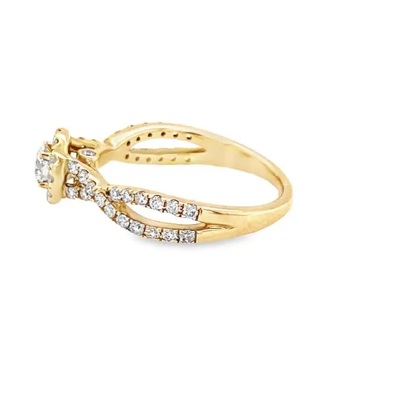 14K WG TWISTED SHANK ENGAGEMENT RING Image 2 Hannoush Jewelers, Inc. Albany, NY
