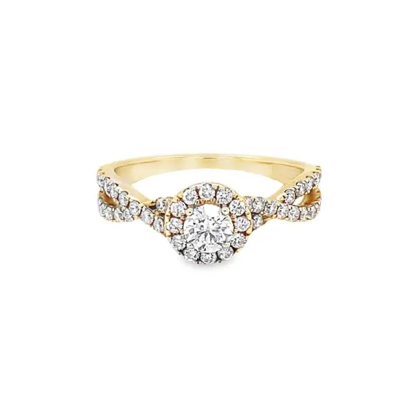 14K WG TWISTED SHANK ENGAGEMENT RING Hannoush Jewelers, Inc. Albany, NY
