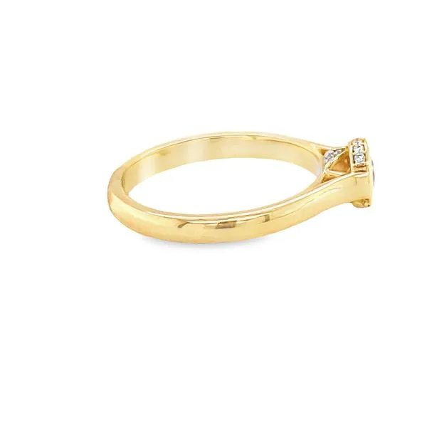 14K WG HIDDEN HALO BEZEL SET ENGAGEMENT RING Image 3 Hannoush Jewelers, Inc. Albany, NY