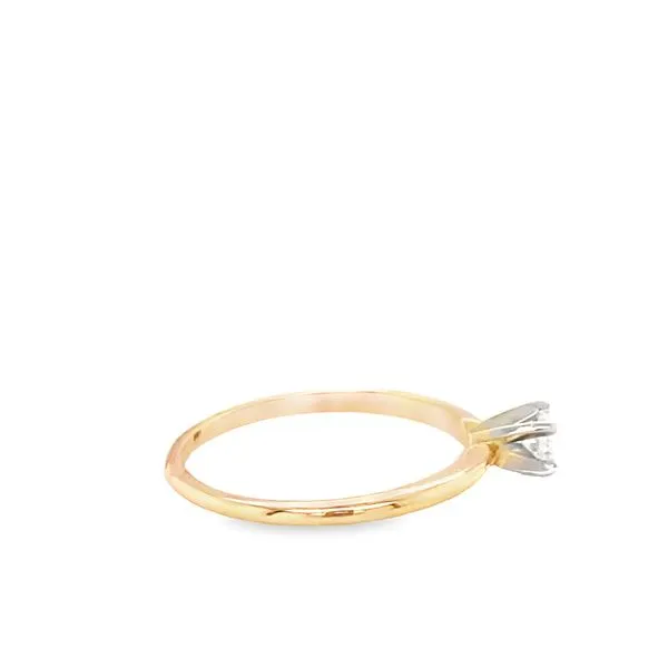 14K YG Round Solitaire Engagement Ring Image 3 Hannoush Jewelers, Inc. Albany, NY