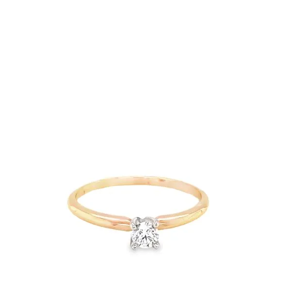 14K YG Round Solitaire Engagement Ring Hannoush Jewelers, Inc. Albany, NY