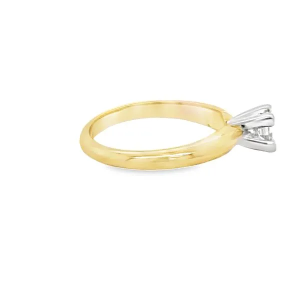 14K YG PRINCESS CUT SOLITAIRE ENGAGEMENT RING Image 2 Hannoush Jewelers, Inc. Albany, NY