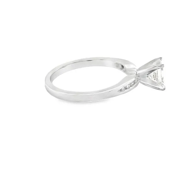 14K WG EMERALD CUT DIAMOND ENGAGEMENT RING Image 3 Hannoush Jewelers, Inc. Albany, NY