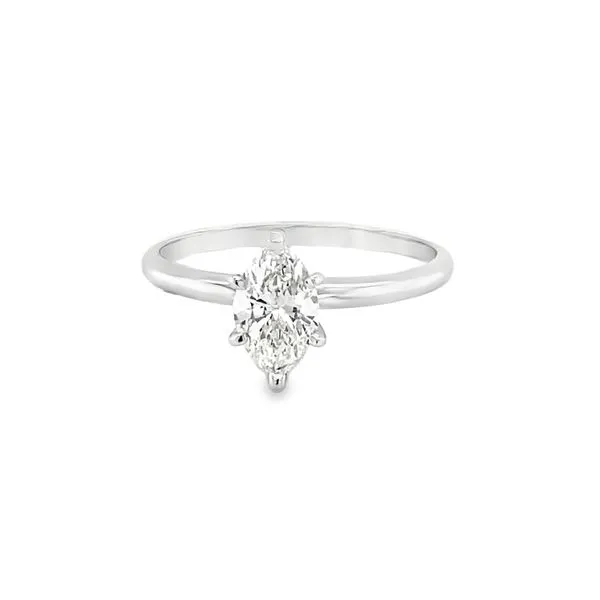 14K WG MARQUISE DIAMOND SOLITAIRE ENGAGEMENT RING Hannoush Jewelers, Inc. Albany, NY