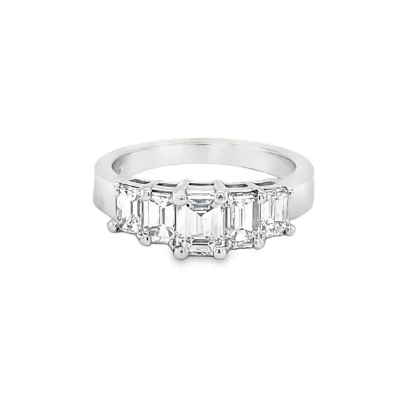 14K WG 5-STONE ENGAGEMENT RING Hannoush Jewelers, Inc. Albany, NY