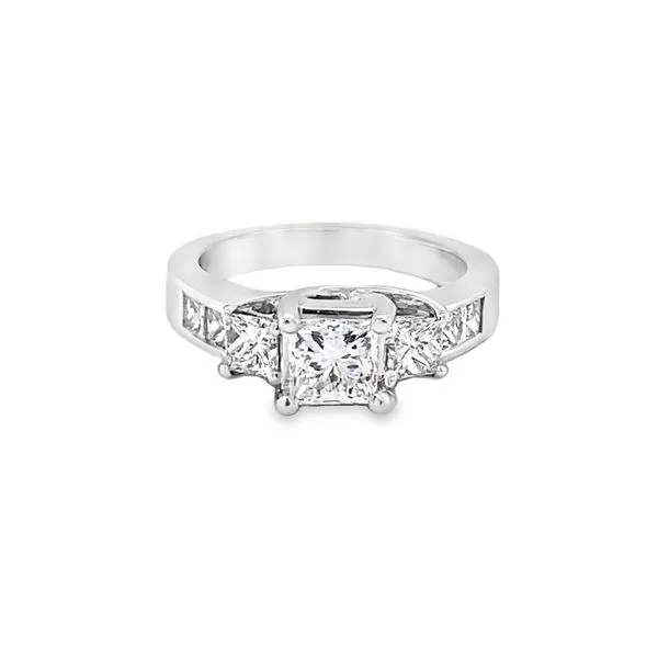 14K WG PRINCESS CUT DIAMOND ENGAGEMENT RING Hannoush Jewelers, Inc. Albany, NY