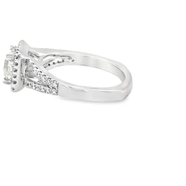 14K WG PRINCESS CUT DIAMOND ENAGGEMENT RING Image 2 Hannoush Jewelers, Inc. Albany, NY