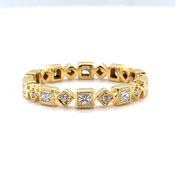 18K Yellow Gold Diamond Eternity Band Hannoush Jewelers, Inc. Albany, NY