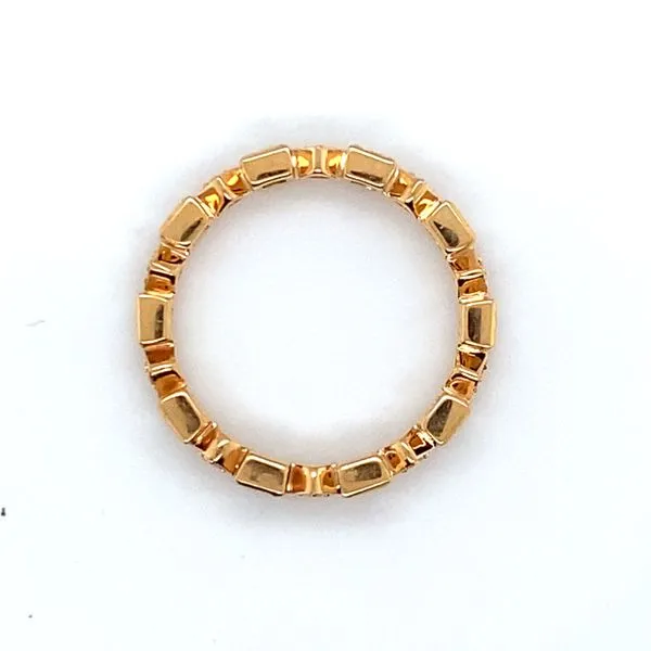 18K Rose Gold Diamond Eternity Band Image 2 Hannoush Jewelers, Inc. Albany, NY