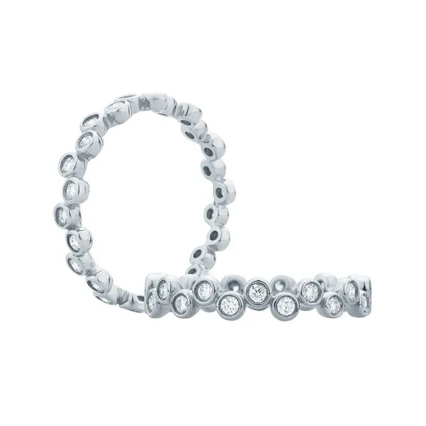14K White Gold Bubble Diamond Band Hannoush Jewelers, Inc. Albany, NY