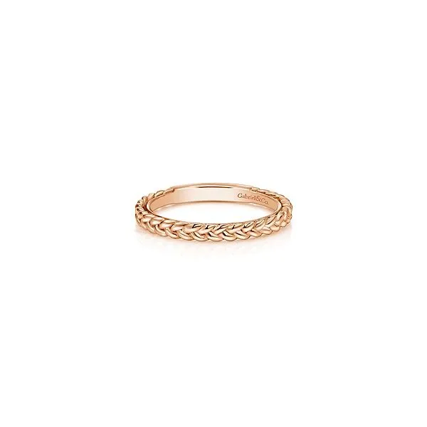 14K Rose Gold Stackable Band Hannoush Jewelers, Inc. Albany, NY