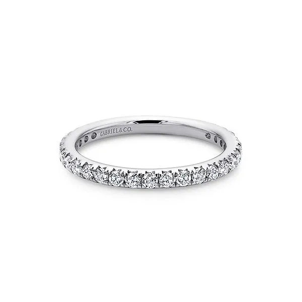 14K White Gold Diamond Eternity Band Hannoush Jewelers, Inc. Albany, NY