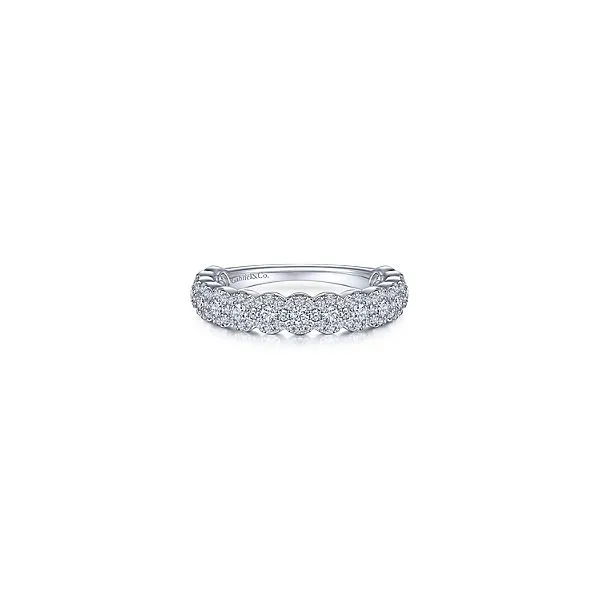 14K White Gold Gabriel Diamond Band Hannoush Jewelers, Inc. Albany, NY