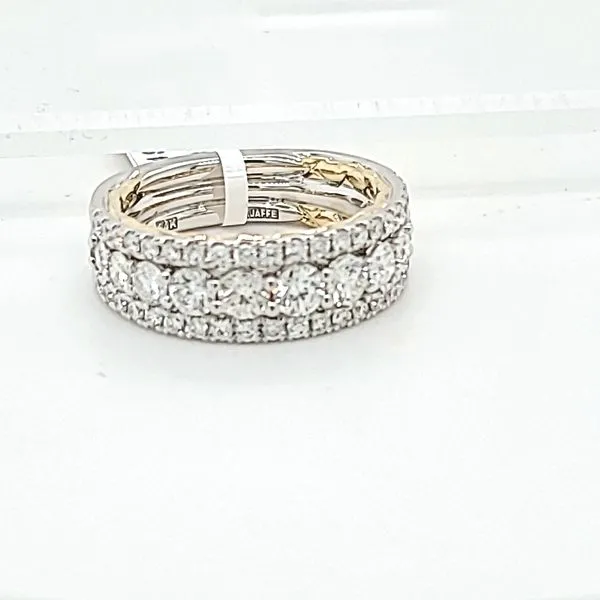 14K Two-Tone Diamond Wedding Band Hannoush Jewelers, Inc. Albany, NY
