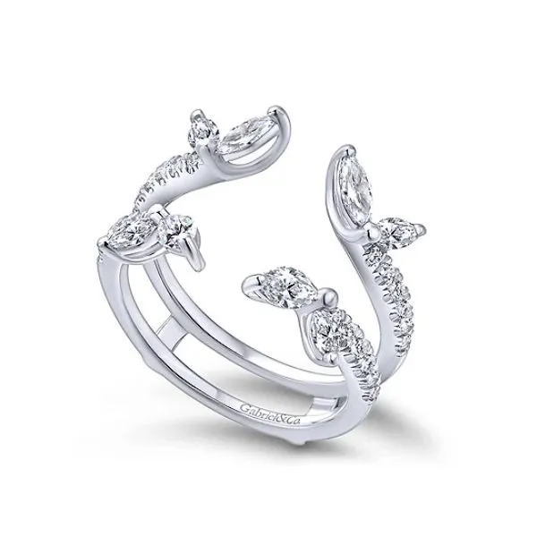 Gabriel & Co 14K White Gold Diamond Ring Enhancer Hannoush Jewelers, Inc. Albany, NY