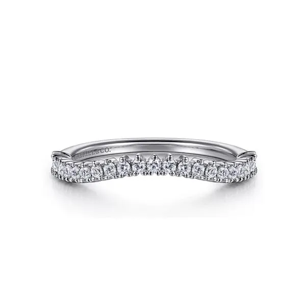 14K White Gold Round Diamond Anniversary Band Hannoush Jewelers, Inc. Albany, NY