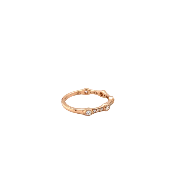 14K Rose Gold Coast Diamond Band Image 2 Hannoush Jewelers, Inc. Albany, NY