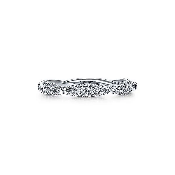 14K White Gold Eternity Twisted Band Hannoush Jewelers, Inc. Albany, NY
