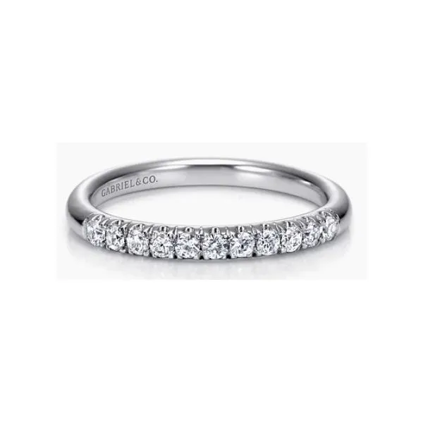 14K White Gold Diamond Wedding Band Hannoush Jewelers, Inc. Albany, NY