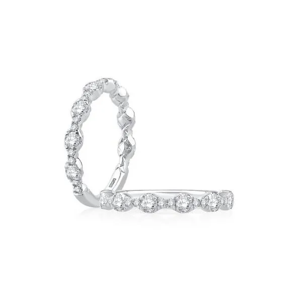 14K Yellow Gold A. Jaffe Diamond Wedding Band Hannoush Jewelers, Inc. Albany, NY