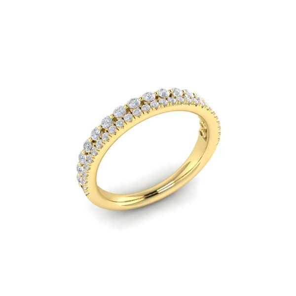14K Yellow Gold Brilliant Duo Diamond Band Hannoush Jewelers, Inc. Albany, NY