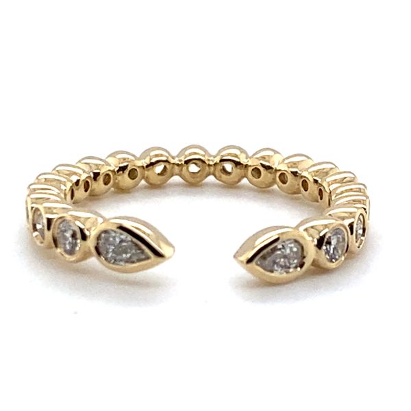 14K Yellow Gold Bezel Set Diamond Eternity Band Hannoush Jewelers, Inc. Albany, NY