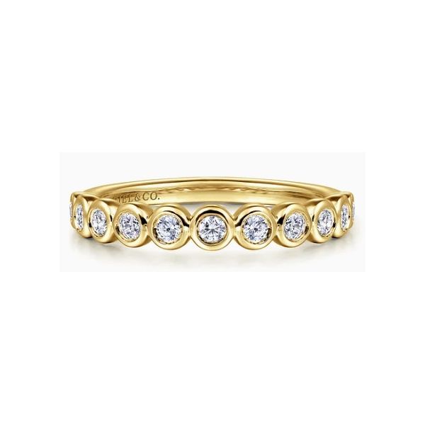14K Yellow Gold Diamond Anniversary Band Hannoush Jewelers, Inc. Albany, NY