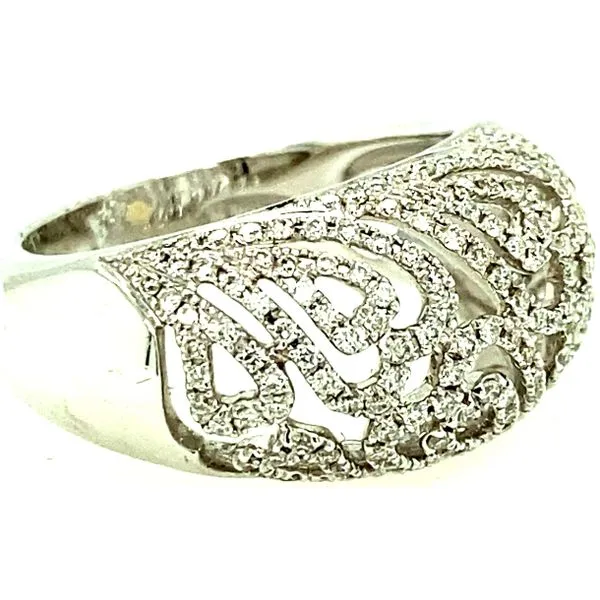 18K White Gold Diamond Fancy Ring Image 4 Hannoush Jewelers, Inc. Albany, NY