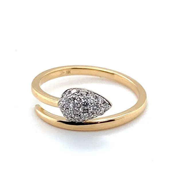 18K Yellow Gold Snake Head Diamond Fashion Ring Hannoush Jewelers, Inc. Albany, NY