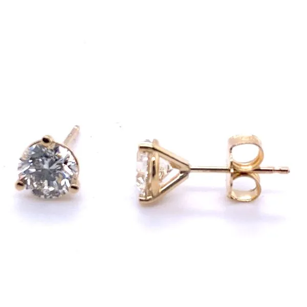14K Yellow Gold Diamond Stud Earrings Hannoush Jewelers, Inc. Albany, NY