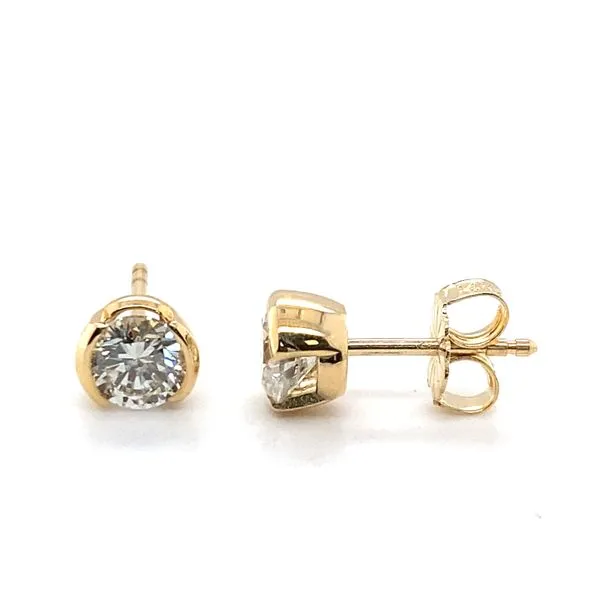 14K Yellow Gold Diamond Stud Earrings Hannoush Jewelers, Inc. Albany, NY