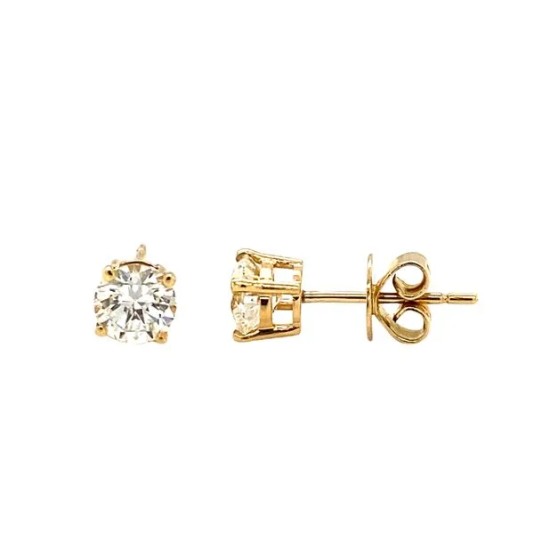 14K Yellow Gold Diamond Stud Earrings Hannoush Jewelers, Inc. Albany, NY