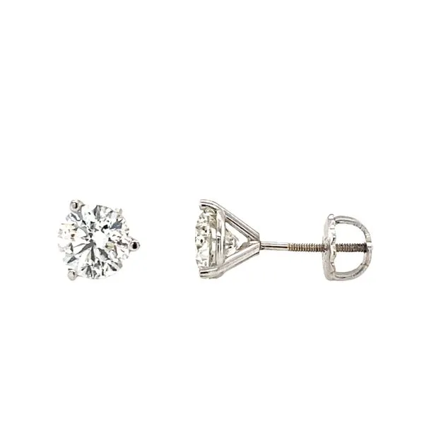 14K White Gold Diamond Stud Earrings Hannoush Jewelers, Inc. Albany, NY