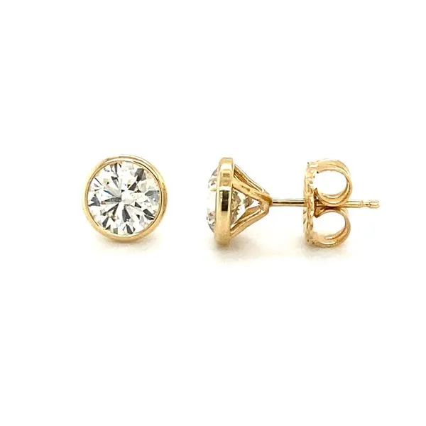 14K Yellow Gold Diamond Stud Earrings Hannoush Jewelers, Inc. Albany, NY