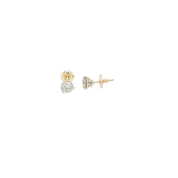 14K Yellow Gold Diamond Stud Earrings Hannoush Jewelers, Inc. Albany, NY