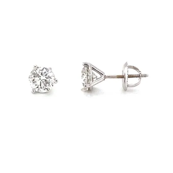 14K White Gold Diamond Stud Earrings Hannoush Jewelers, Inc. Albany, NY