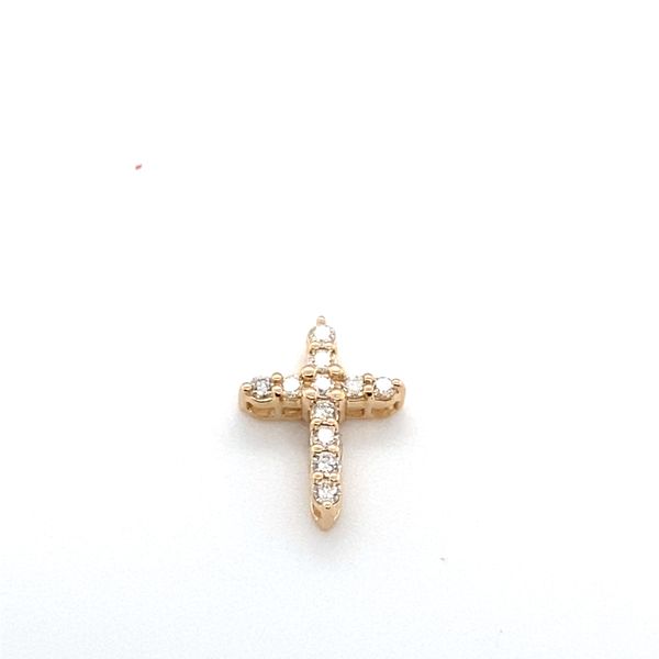 14K Yellow Gold Diamond Cross Pendant Hannoush Jewelers, Inc. Albany, NY