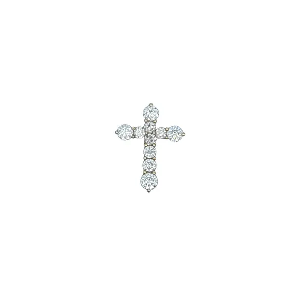 18Kt Yellow Gold Diamond Cross Pendant Hannoush Jewelers, Inc. Albany, NY