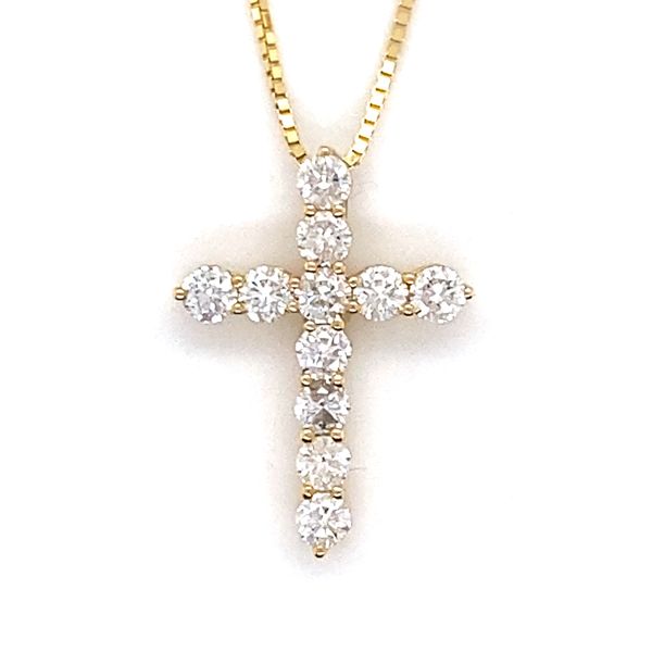 18Kt White Gold Diamond Cross Pendant Hannoush Jewelers, Inc. Albany, NY